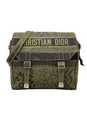 Dior Shoulder Bag Camp Khaki Black